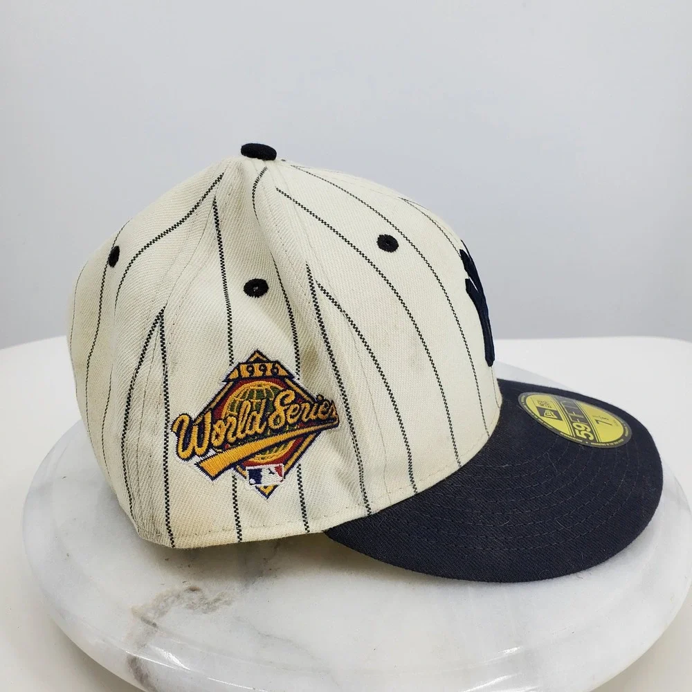 New Era 59FIFTY New York Yankees Pinstripe Fitted Hat 1996 World Series 7 1/8